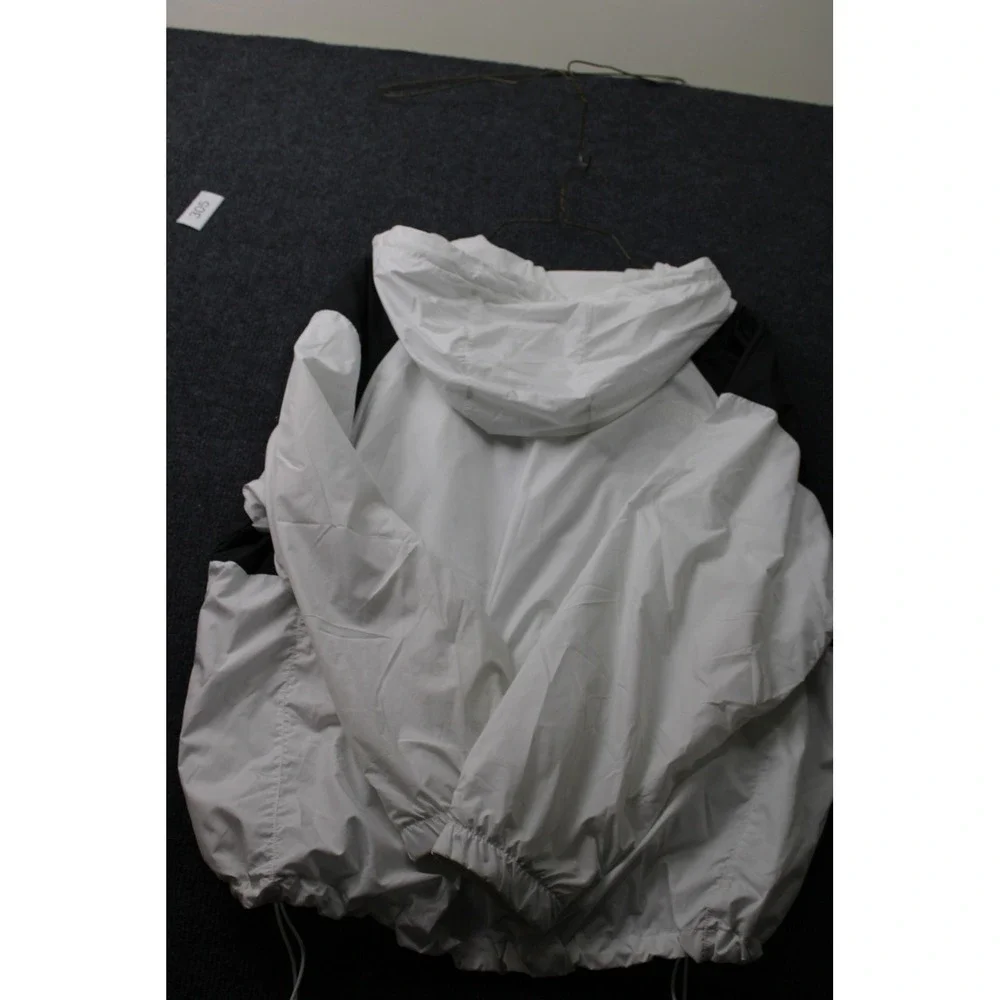 The North Face Hydrenaline Windwall Jacket Womens XL White Black Hooded Zip